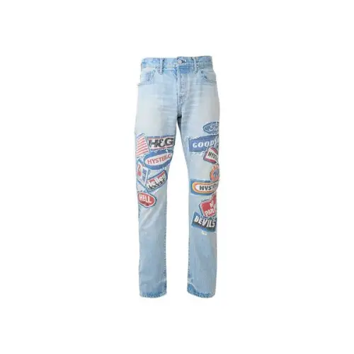 HYSTERIC GLAMOUR DPC加工 スリムストレートデニムパンツ