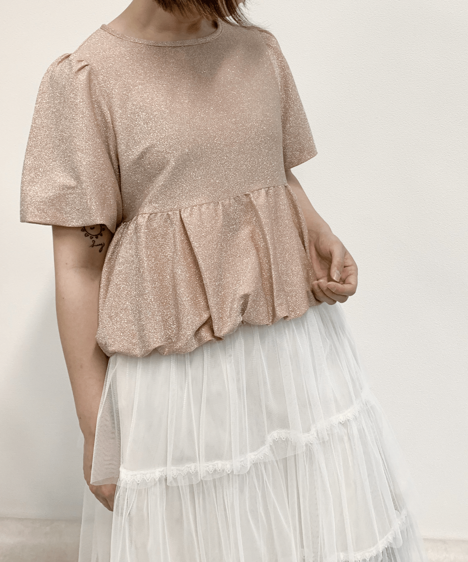 fav store remelulu ラメバルーントップス