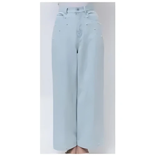 MERCURYDUO パールデニムパンツ