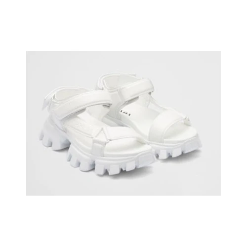 PRADA パデッド ナッパレザースポーツサンダル