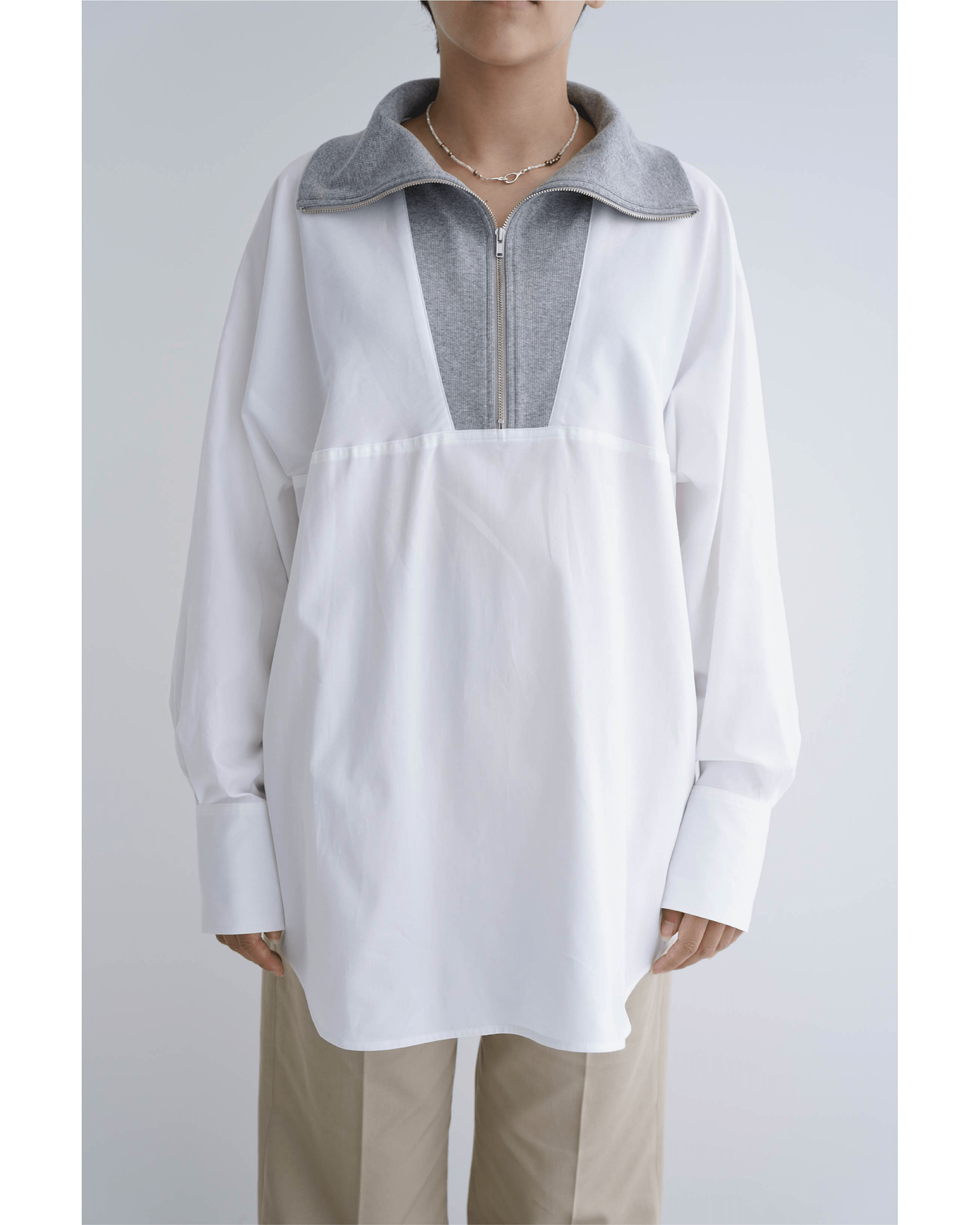 The Noetic. Half Zip Oxford Shirt