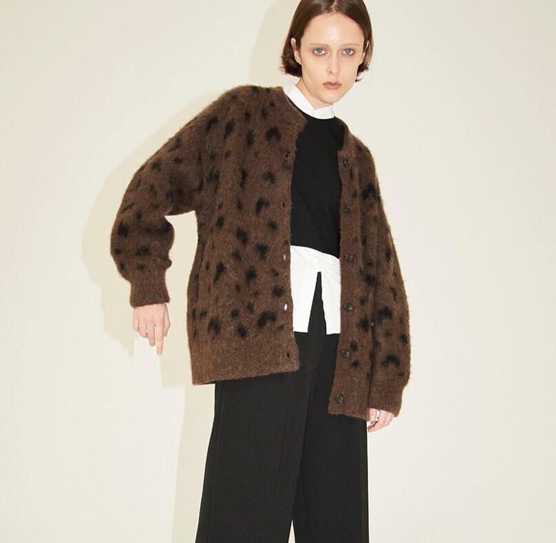 CLANE SuzuHirose×CLANE MOHAIR LOOSE KNIT CARDIGAN
