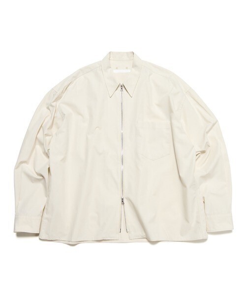 SOPHNET. ORGANIC COTTON ZIP SHIRT