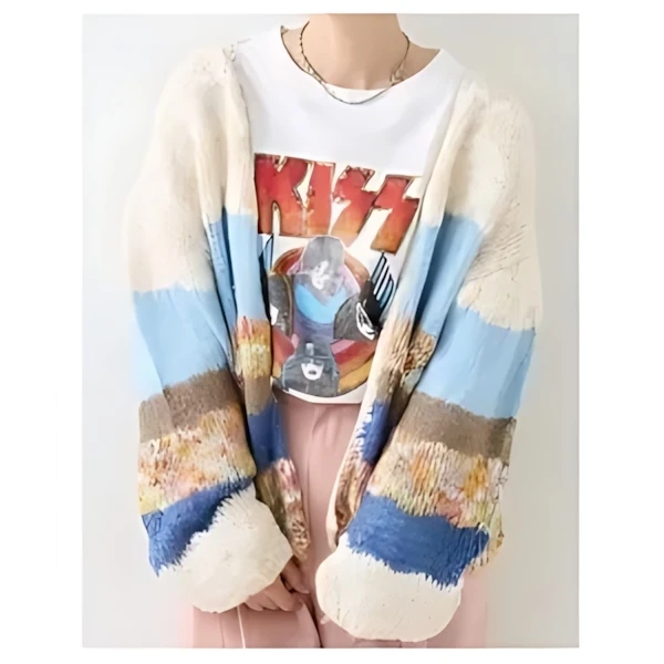 FREAK’S STORE ミックスニット カーディガン