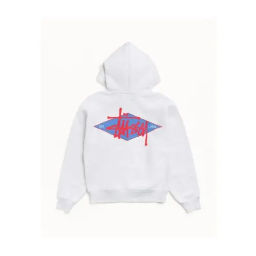 Stussy BASIC DIAMOND ZIP HOODIE