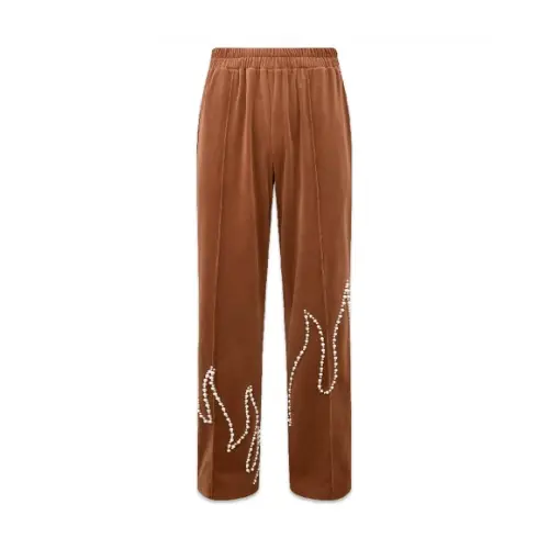 Birth Of Royal Child Flame Pearl Velvet Pants