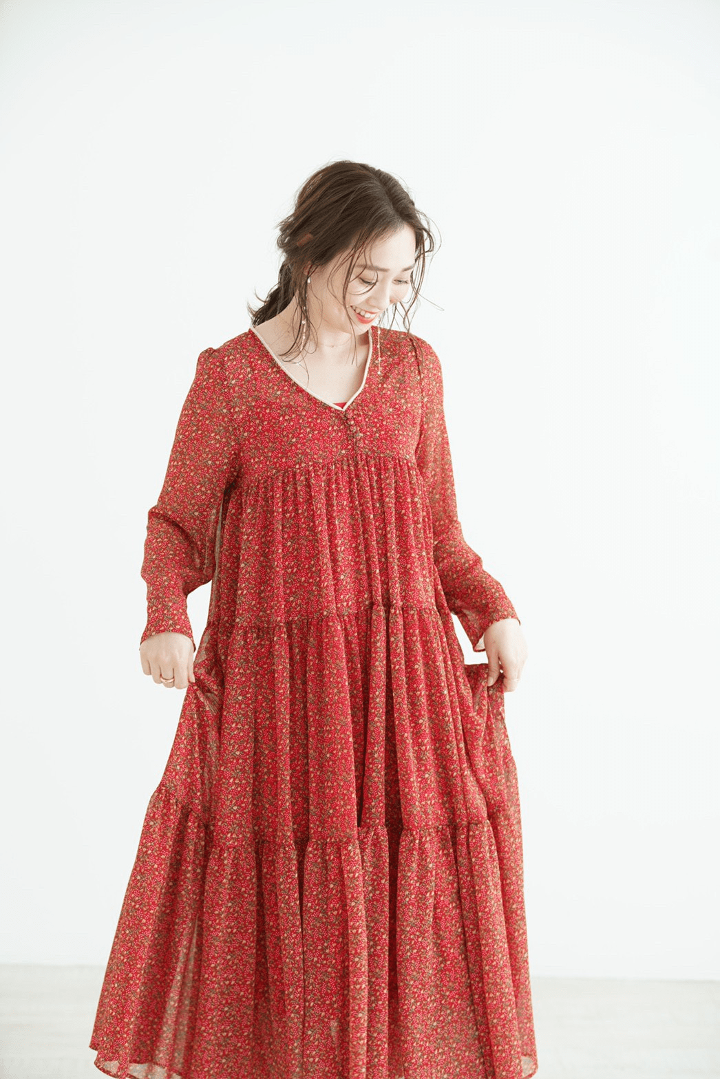 mite sheer flower onepiece