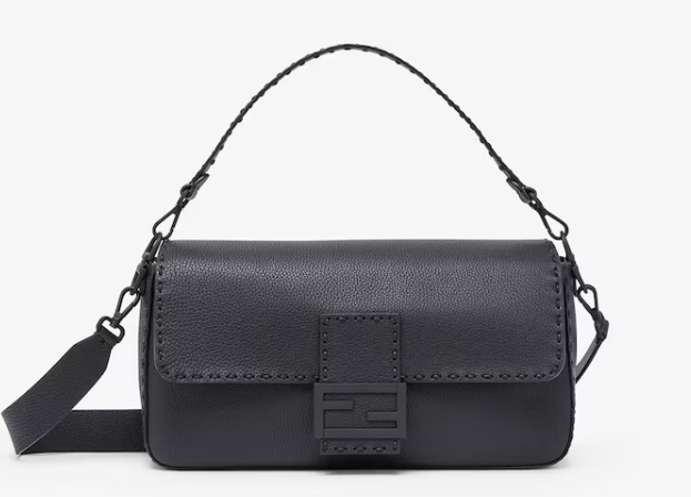 FENDI セレリア バゲット マキシ ブラック セレリアレザー バッグ