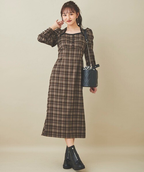 31 Sons de mode 配色パイピングワンピース