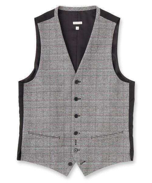 DRESSTERIOR 【セットアップ可】レッドペーン グレンチェックジレ