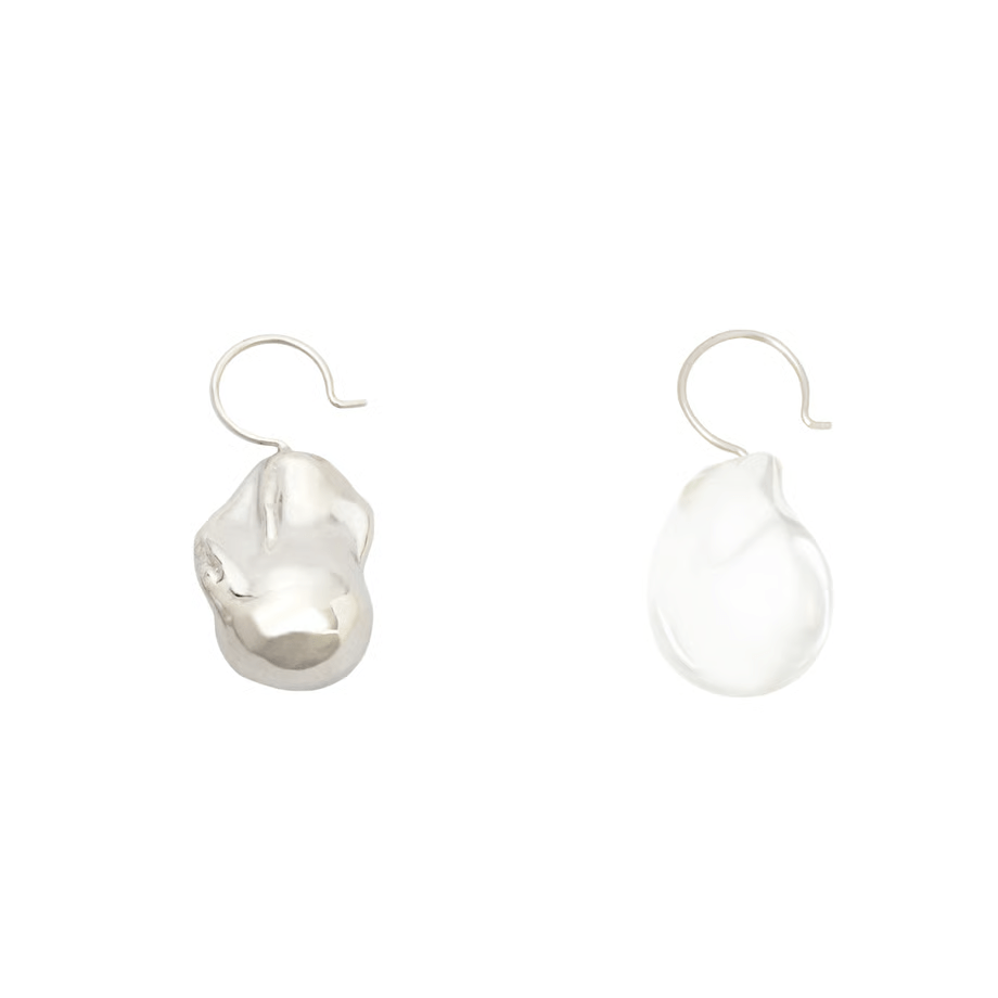 Rieuk Baroque Stone & Silver Hooks P-37-S-CRYSTAL