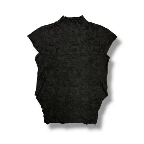 JULIUS COTTON DAMAGE JACQUARD T-SHIRT