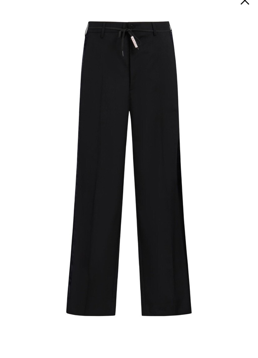 MARNI ウール ストレートレッグ パンツ