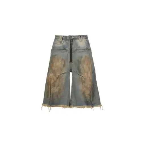 FILTH FRONT ZIP BAGGY DENIM SHORT