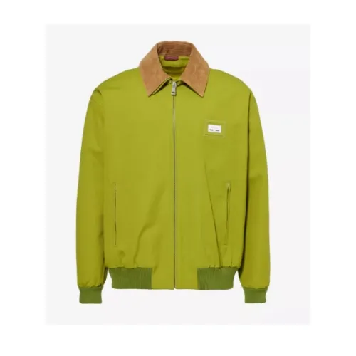 GUCCI Pointed-collar monogram cotton-canvas jacket