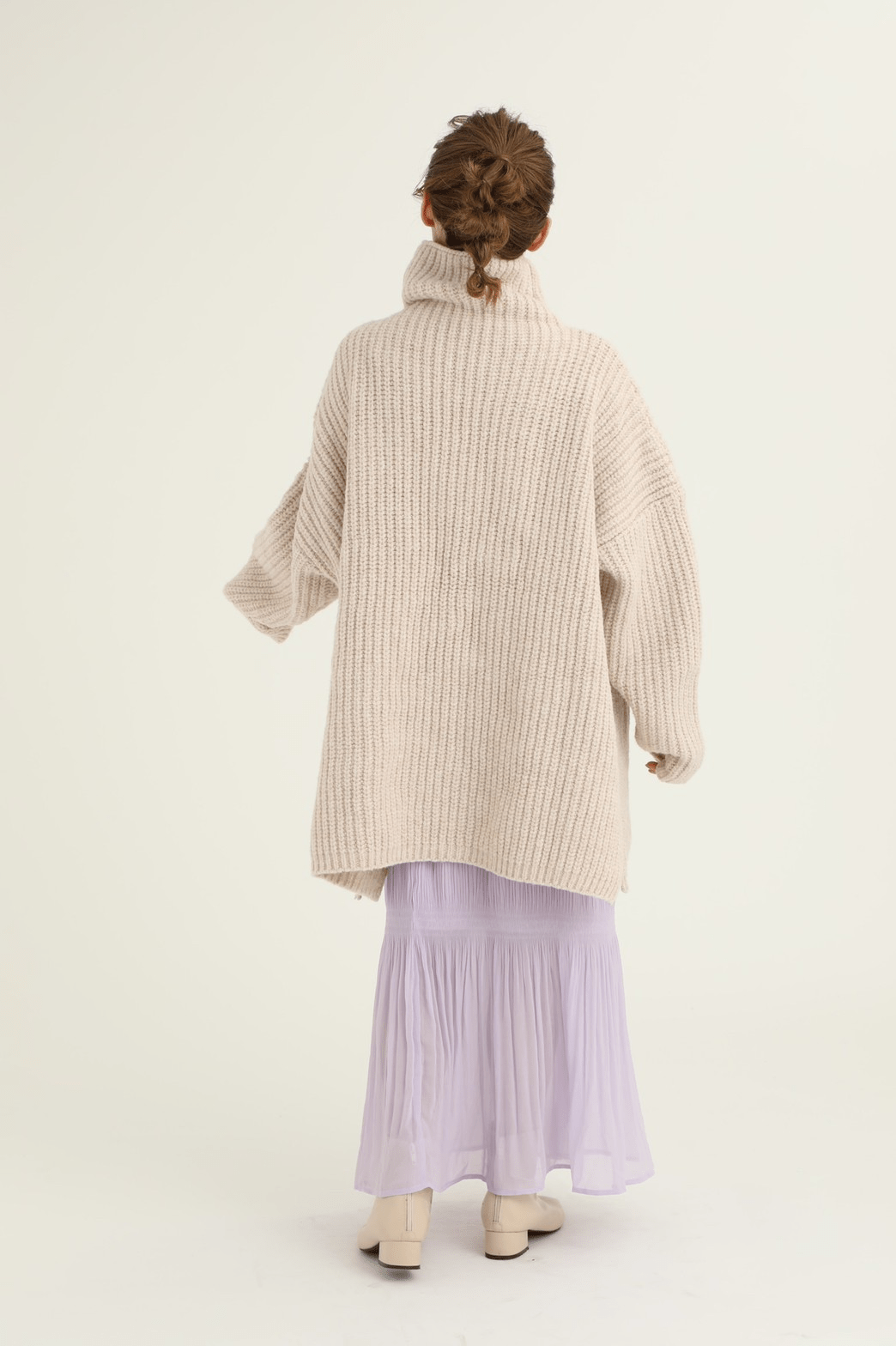 mite shirring pleats sk