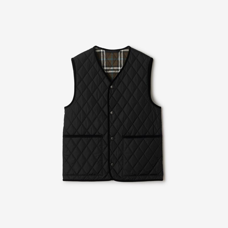 BURBERRY キルティング ナイロン ティバートン ジレ