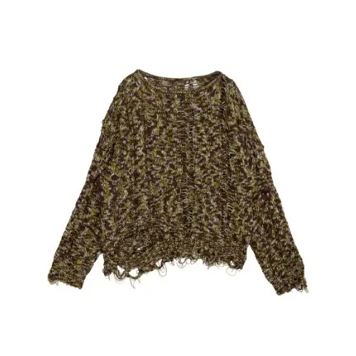 Ameri VINTAGE CABLE PATTERN DAMAGE LOOSE KNIT