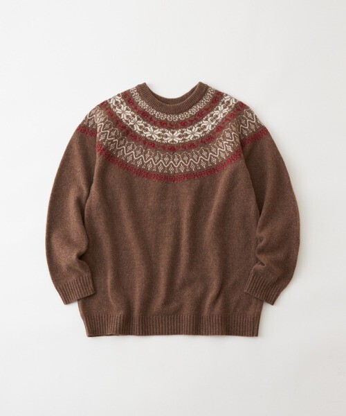 WHITE MOUNTAINEERING ROUND YORK FAIR ISLE SWEATER