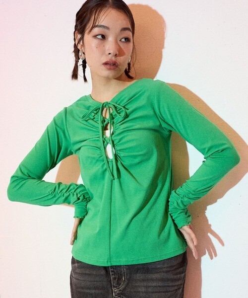 ELLEgirl 2wayバックオープンロンT