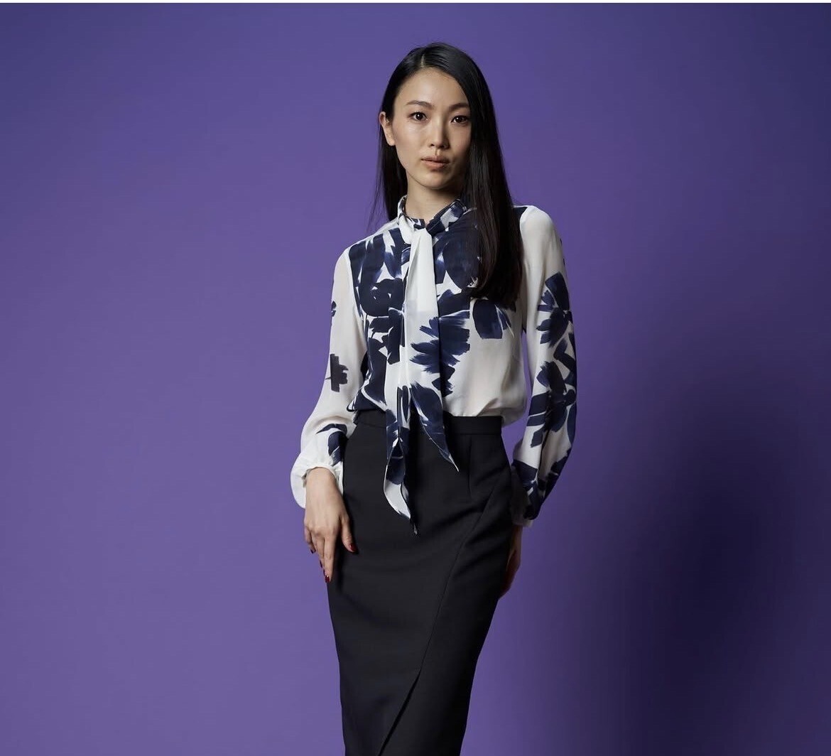 AKIKO OGAWA. 22aw フラワープリントシルクブラウス