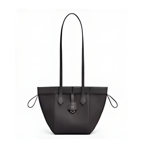 FENDI Black leather mini bag that can be transformed