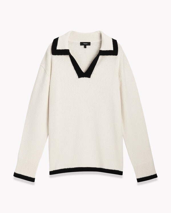 Theory Wave Boucle OW LS Pullover