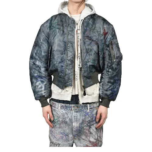 Protocol Index Graffiti Reversible Bomber Jacket