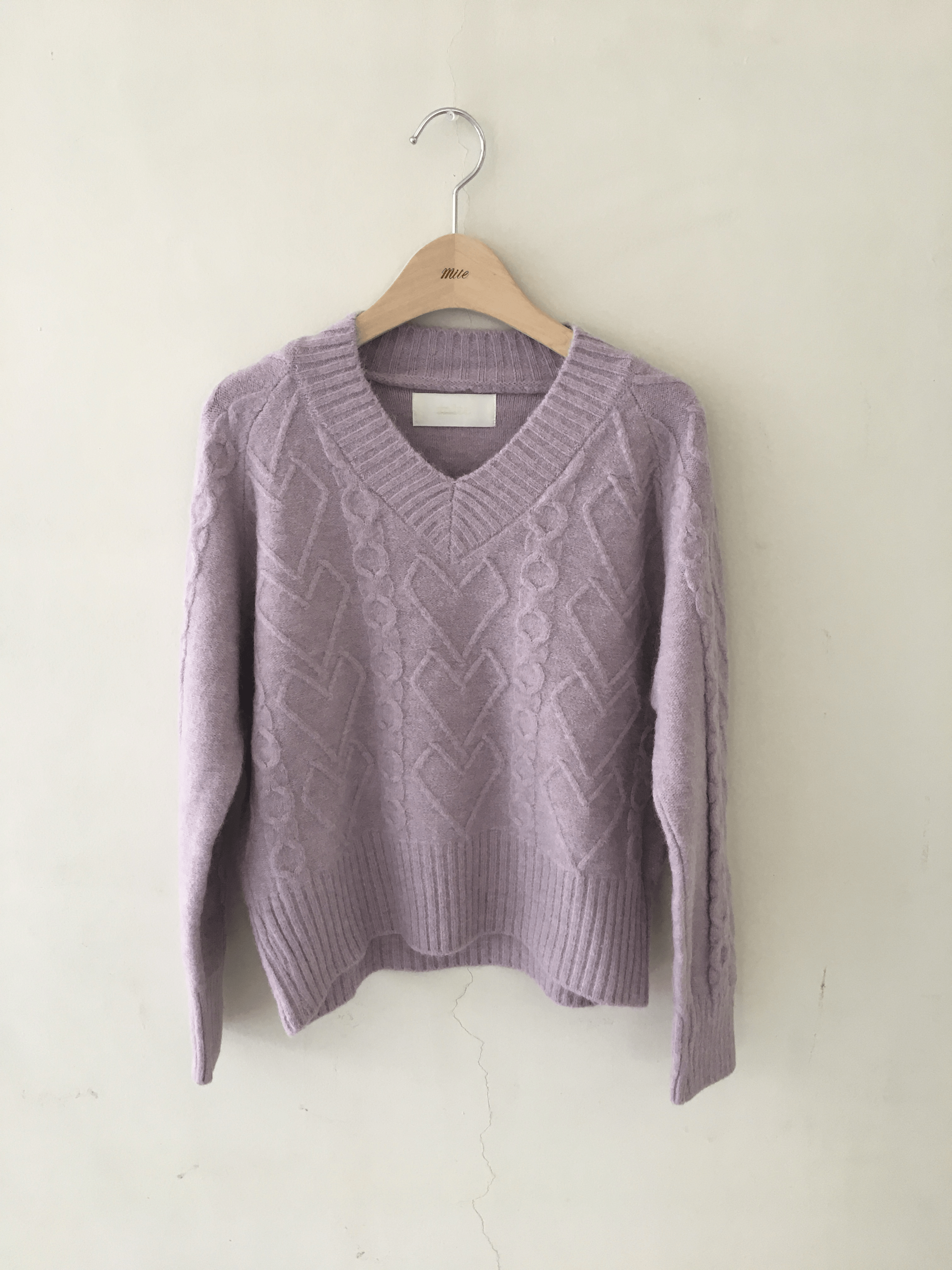 mite girly v knit