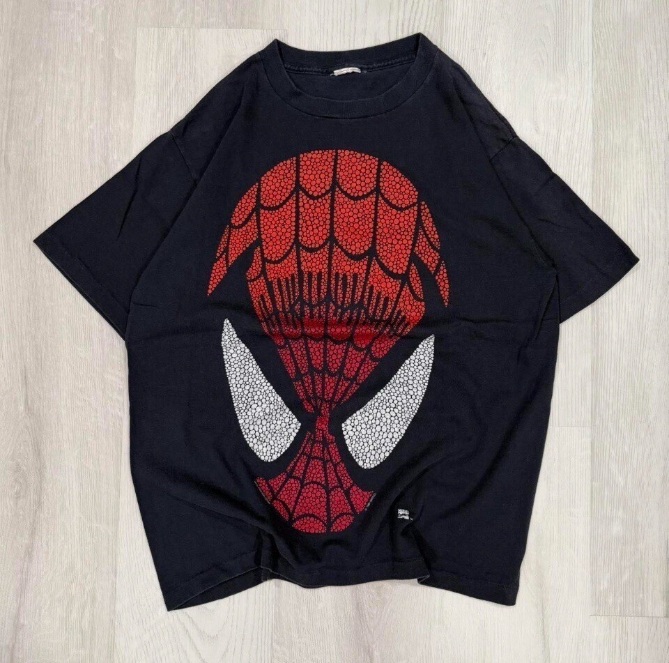 vintage 1994年 Marvel Comics スパイダーマン ビッグフェイス T