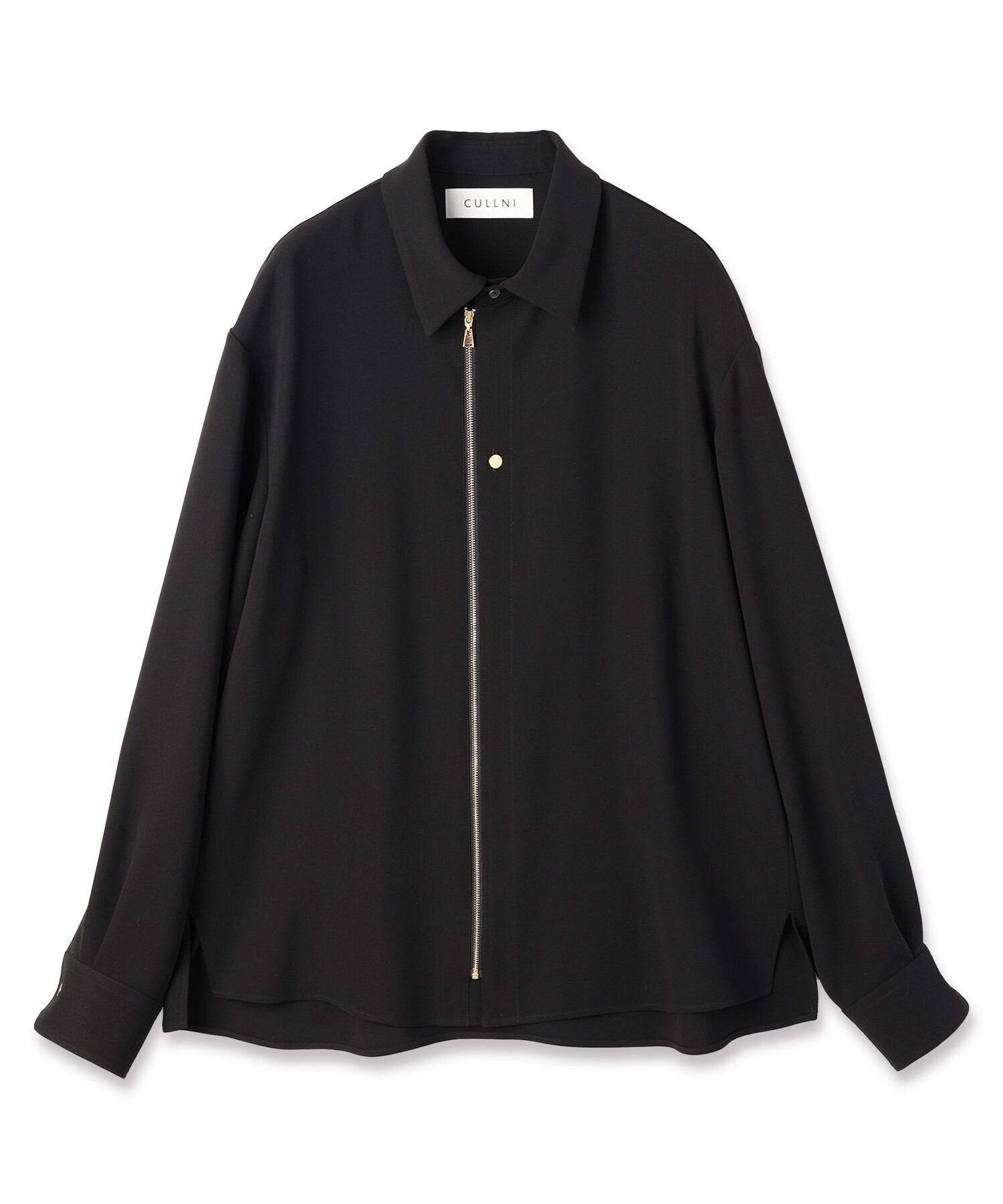CULLNI Double Cloth Zip Up Shirt