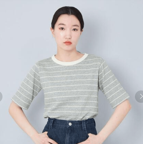 CITEN クリンプ ボーダー Tシャツ