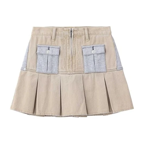 X-girl JERSEY WOVEN MINI SKIRT