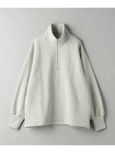 BEAUTY&YOUTH UNITED ARROWS コットン ハーフジップ スウェット プルオーバー -ウォッシャブル-