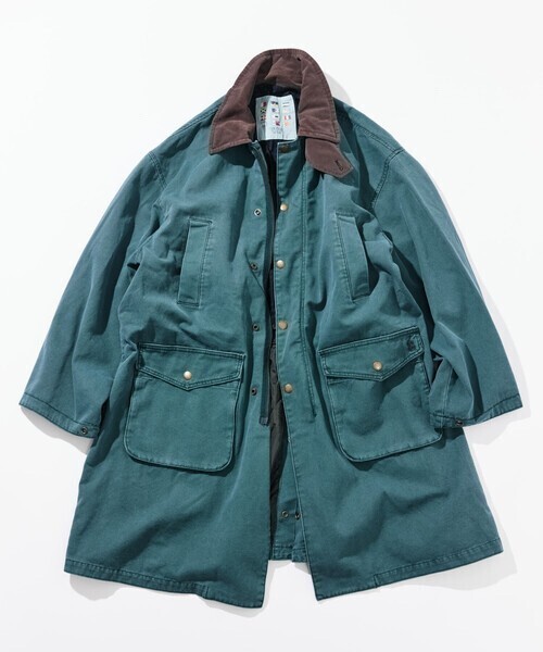 NAUTICA ヴィンテージライク 衿切り替え クラッシュド ダックコート