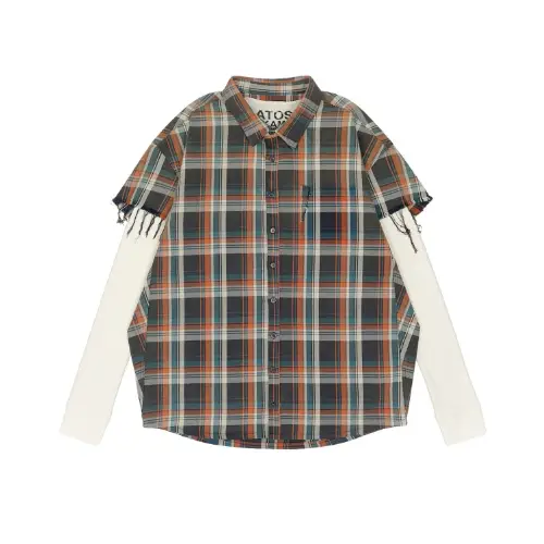 SATOSHI NAKAMOTO BENDER CUT OFF FLANNEL