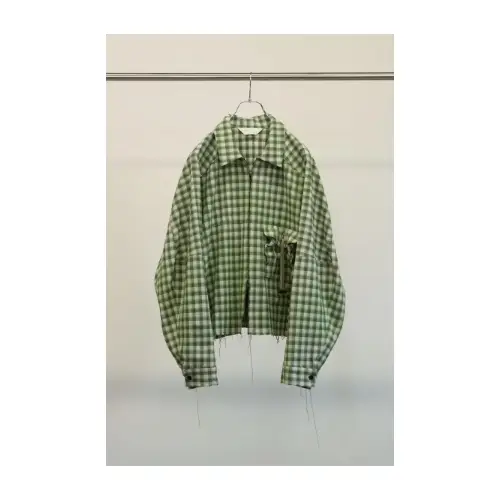 ANCELLM C/R CHECK SHORT ZIPUP SHIRT