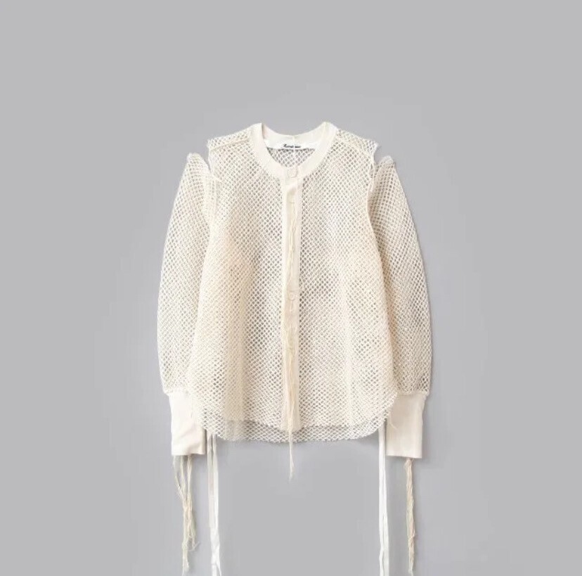 Midorikawa SEQUIN MESH SHIRTS (IVORY)