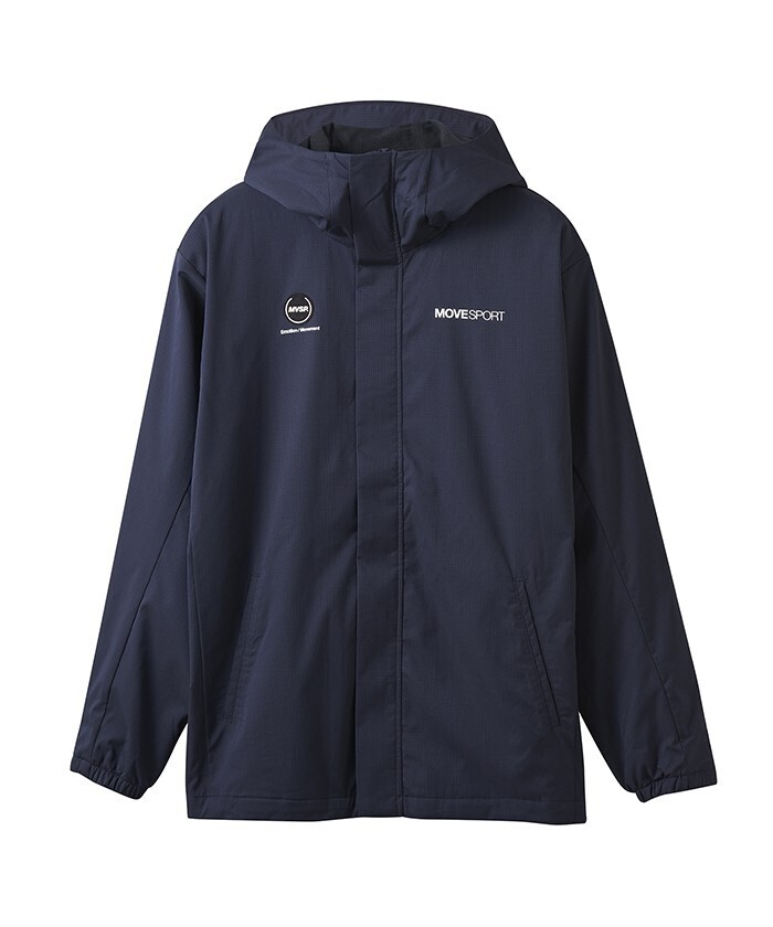 MOVESPORT HEATNAVI フードロゴ フルジップフーディー
