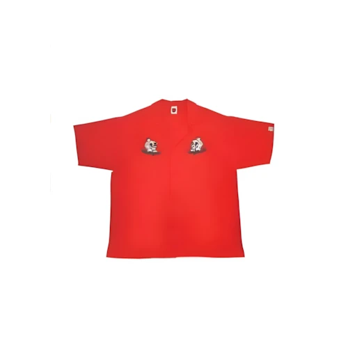 Bark at the Moon skull_open collar shirt