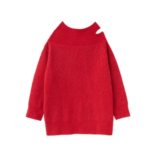 COCO DEAL オフショルスリットニット