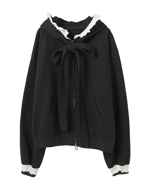 CANDY STRIPPER BIG RIBBON HOODIE