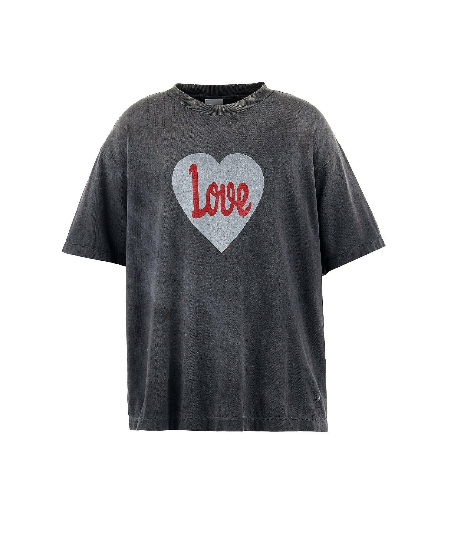 SAINT MICHAEL HEART LOVE SS TEE BLACK
