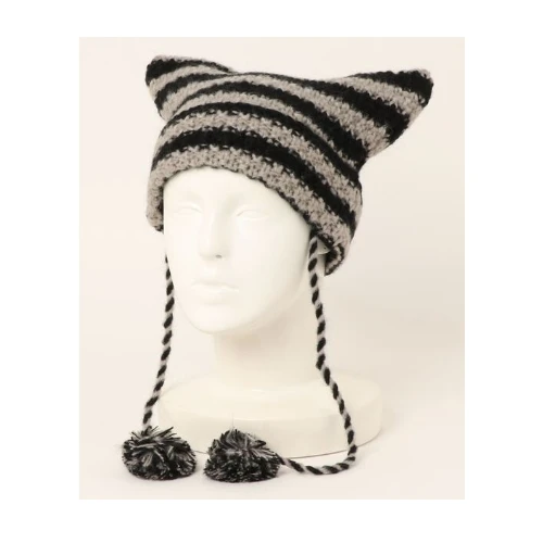 HIKA 猫耳ボンボンワッチCAP