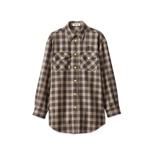 MIU MIU Wool Tartan Shirt