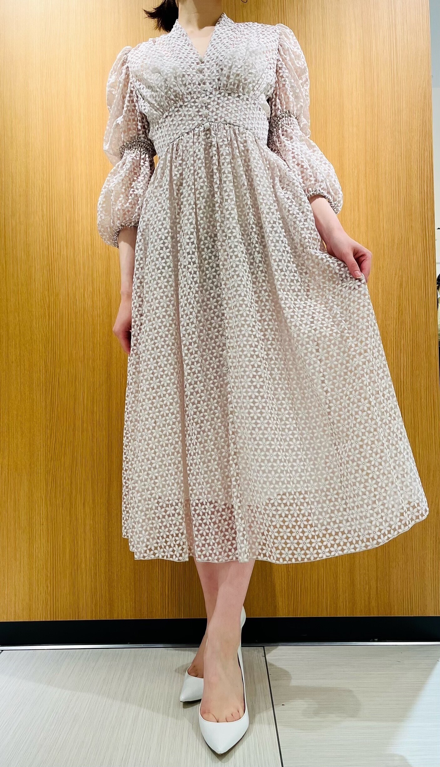 DOUBLE STANDARD CLOTHING MONALIZA Flower print ドレス
