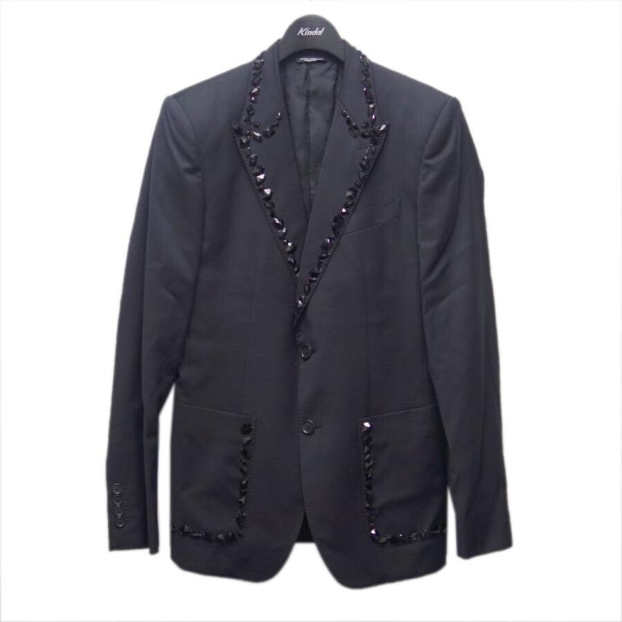 Dolce & Gabbana 「SICILIA」ストーン装飾テーラードジャケット