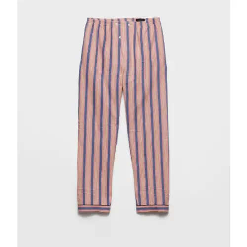 PRADA Pantalones de algodón a rayas