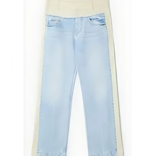 Stella McCartney ツートーン パネルストレートレッグジーンズ