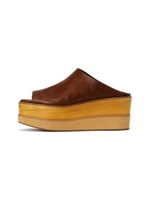 SNIDEL プラットフォームウッドヒールサボ